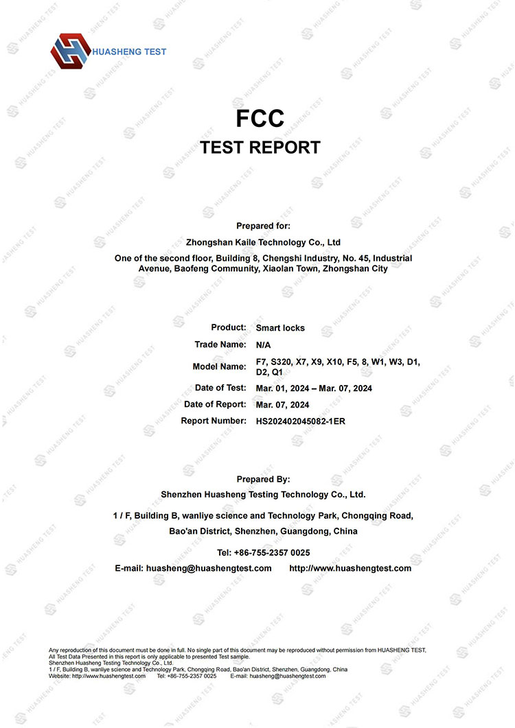 Rapport FCC